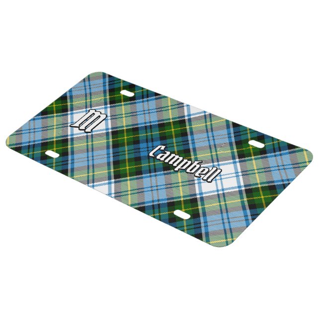 Campbell Dress Tartan License Plate (Side)