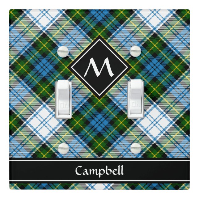 Campbell Dress Tartan Light Switch Cover (In Situ)