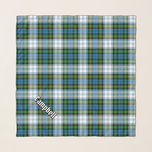 Campbell Dress Tartan Scarf (Front (Horizontal))