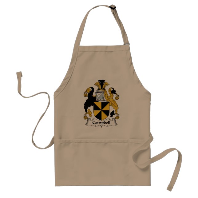 Campbell Family Crest Adult Apron (Front)