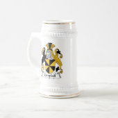 Campbell Family Crest Beer Stein (Front Left)