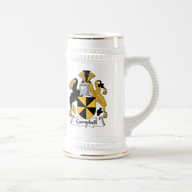 Campbell Family Crest Beer Stein (Right)