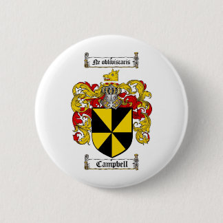 CAMPBELL FAMILY CREST -  CAMPBELL COAT OF ARMS BUTTON