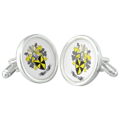 Campbell Family Crest Coat of Arms Cufflinks