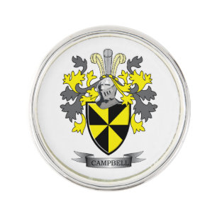 Campbell Family Crest Coat of Arms Pin