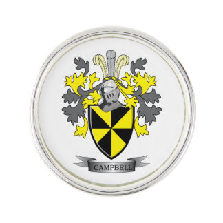 Campbell Family Crest Coat of Arms Pin