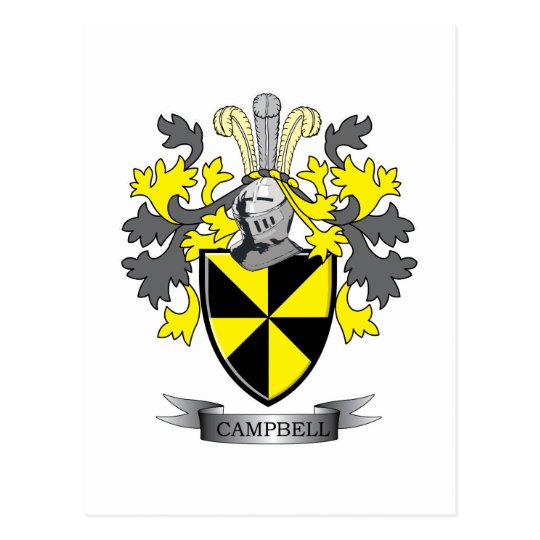 Campbell Family Crest Coat of Arms Postcard | Zazzle.com