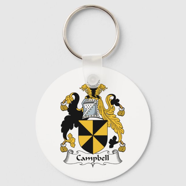 Campbell Family Crest Keychain (Front)