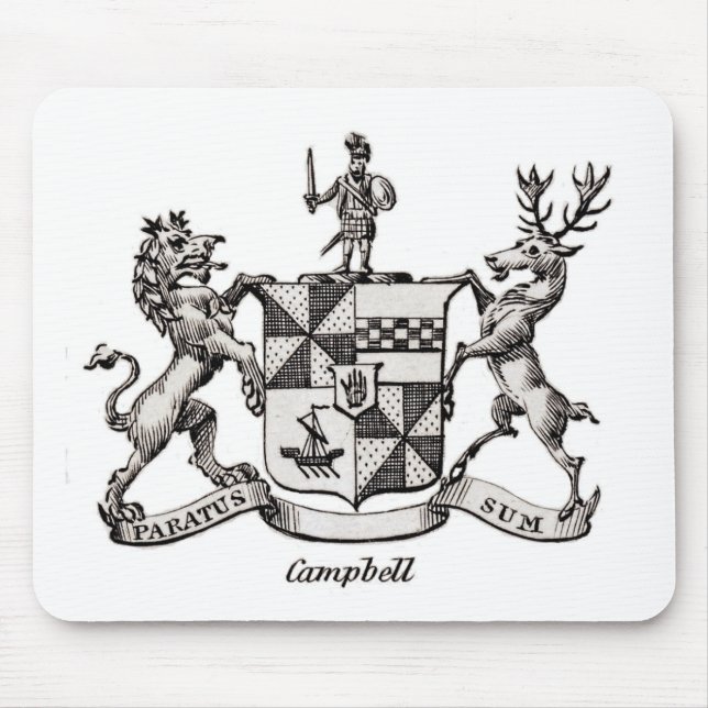 CAMPBELL FAMILY CREST MOUSE PAD (Front)