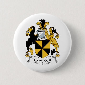 Campbell Family Crest Pinback Button