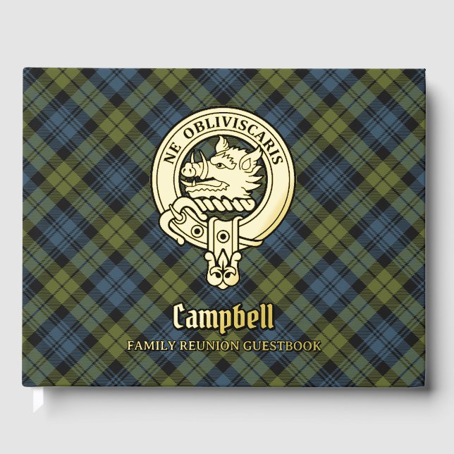 Campbell Family Reunion Foil Guest Book (Front)
