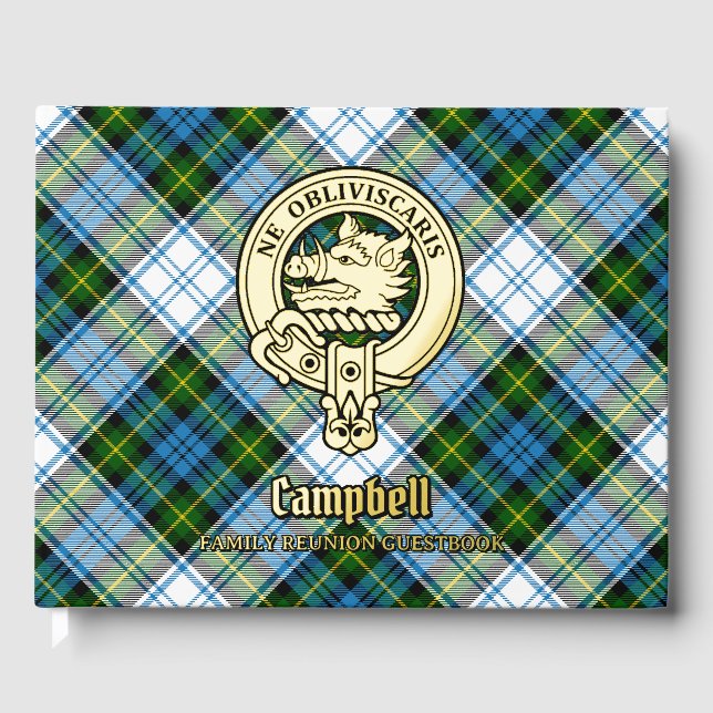 Campbell Family Reunion Foil Guest Book (Front)