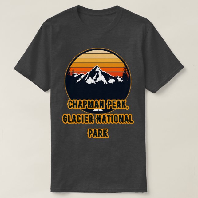 Campbell Mountain Glacier National Park T-Shirt (Design Front)