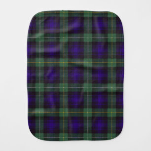 Campbell of Argyll clan Plaid Scottish tartan Baby Burp Cloth