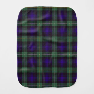 Campbell of Argyll clan Plaid Scottish tartan Baby Burp Cloth