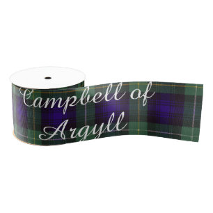 Campbell of Argyll clan Plaid Scottish tartan Grosgrain Ribbon