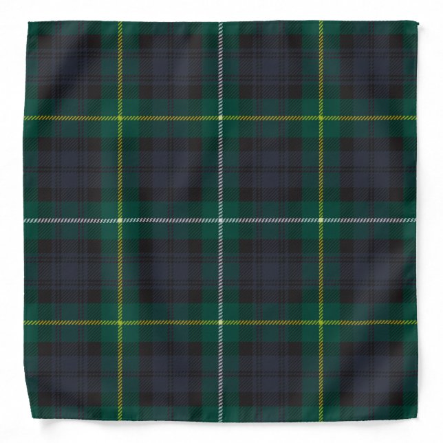 Campbell of Argyll Modern Tartan Plaid Pattern Bandana (Front)