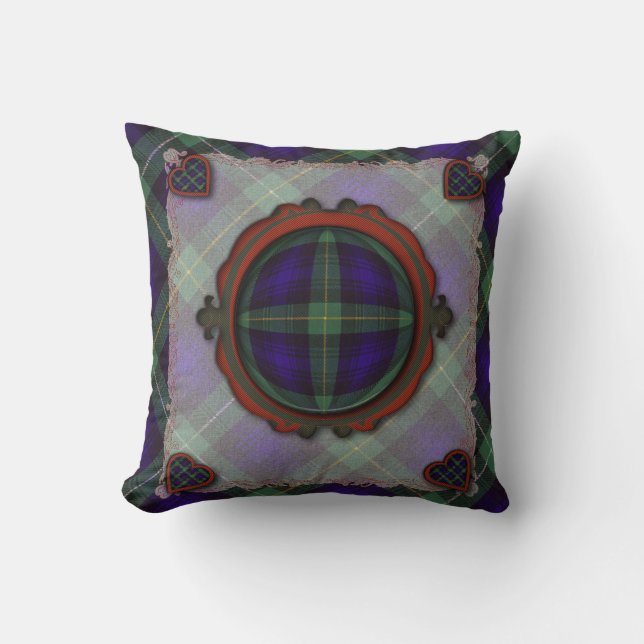 Campbell of Argyll Scottish clan tartan - Plaid Throw Pillow (Front)