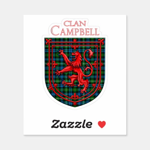 Campbell of Argyll Tartan Scottish Plaid Sticker