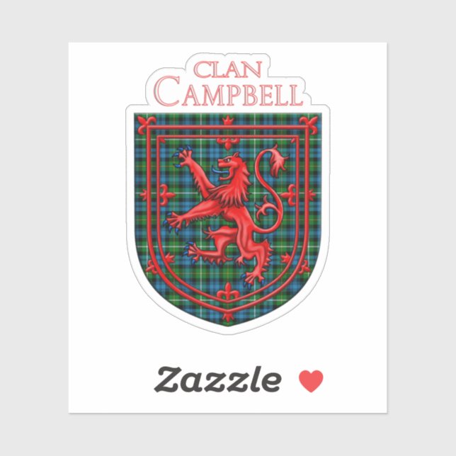 Campbell of Argyll Tartan Scottish Plaid Sticker (Sheet)