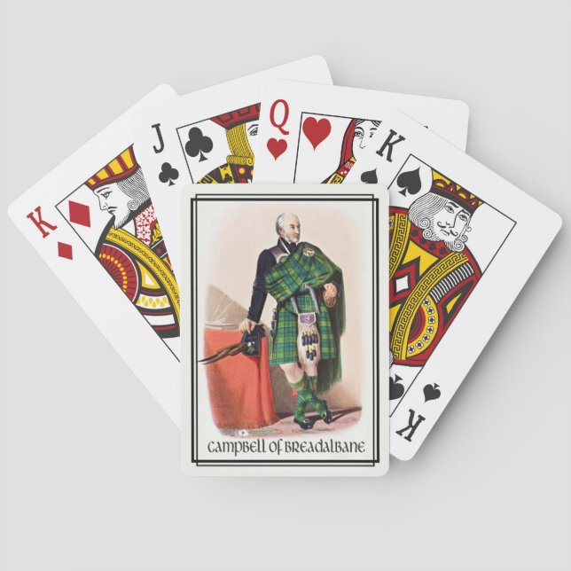 Campbell of Breadalbane Classic Scotland Poker Cards (Back)