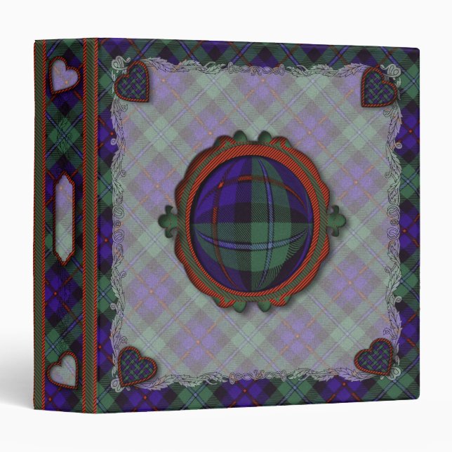 Campbell of Cawdor Scottish clan tartan - Plaid 3 Ring Binder (Front/Spine)