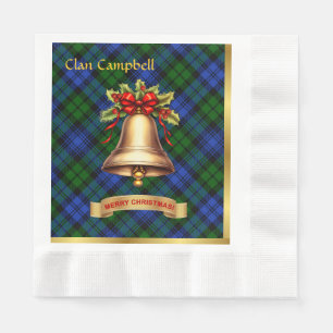 Campbell Personalized Tartan Christmas Napkins