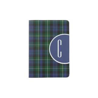 Campbell Plaid Monogram Passport Holder
