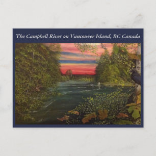 Campbell River fishing trip on Vancouver Island. Postcard