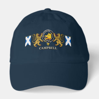 Campbell Scottish Clan Badge & Lions Hat