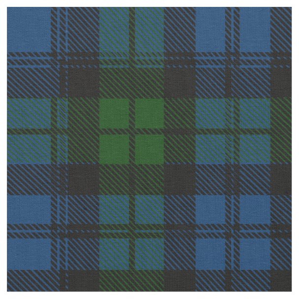 Scottish Campbell Tartan Plaid Fabric | Zazzle.com