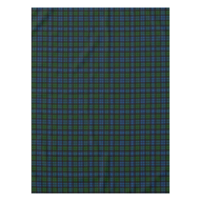 Campbell Scottish Clan Tartan Pattern Tablecloth (Front)