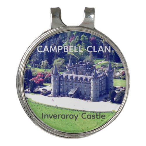 Campbell Scottish Clans Inveraray Castle Photo  Golf Hat Clip