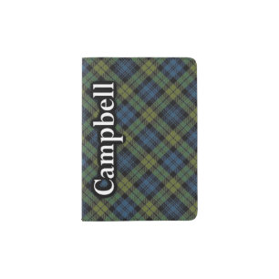 Campbell Scottish Tartan Passport Holder