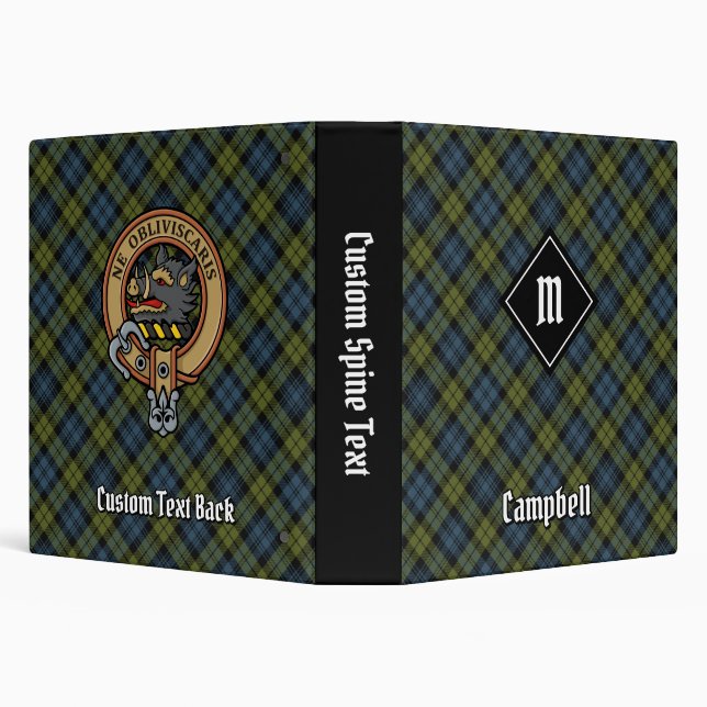 Campbell Tartan 3 Ring Binder (Background)