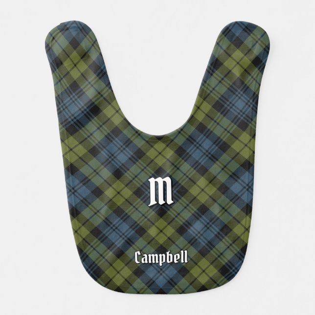 Campbell Tartan Baby Bib (Front)