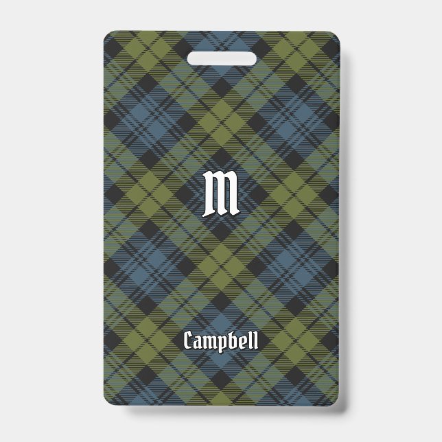 Campbell Tartan Badge (Front)