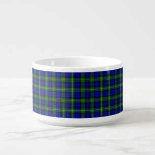 Campbell tartan blue green plaid bowl