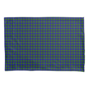Campbell tartan blue green plaid pillow case