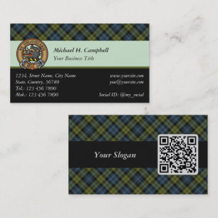Campbell Tartan Business Card