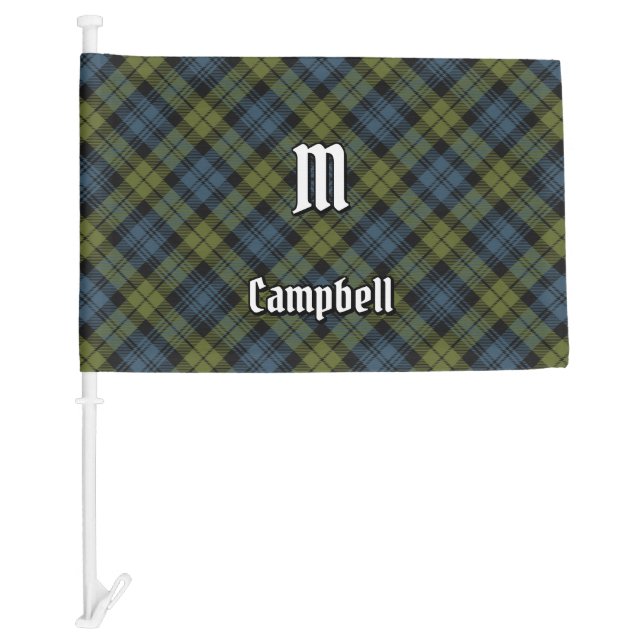 Campbell Tartan Car Flag (Front)