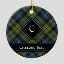Campbell Tartan Ceramic Ornament