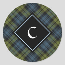 Campbell Tartan Classic Round Sticker