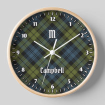 Campbell Tartan Clock