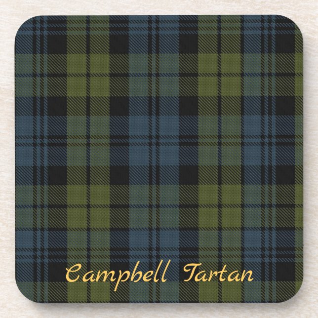 Campbell Tartan Coasters Wedding Gift Set of 6 (Front)