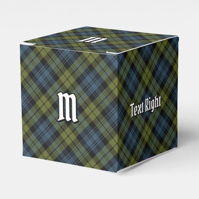 Campbell Tartan Favor Box (Front Side)