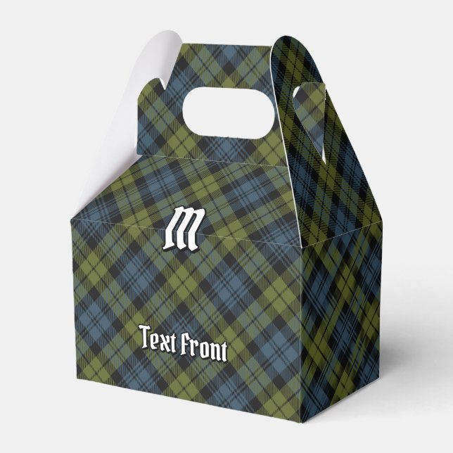 Campbell Tartan Favor Box (Front Side)