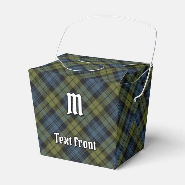 Campbell Tartan Favor Box (Front Side)