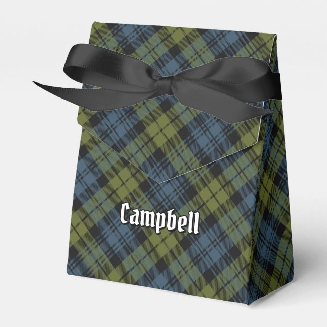 Campbell Tartan Favor Box (Front Side)