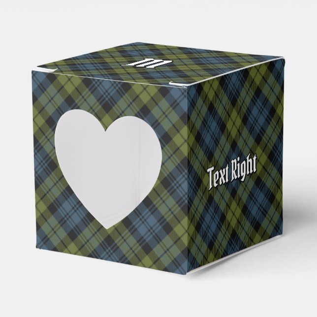 Campbell Tartan Favor Box (Front Side)